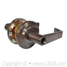 LSDA G2 Entry Lever Less Latch & Cylinder Dark Bronze