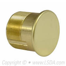 LSDA Dummy Mortise Cylinder 1-1/8" Bright Brass