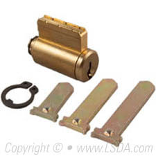 LSDA Key In Knob Cylinder 6-Pin WR5 Bright Brass