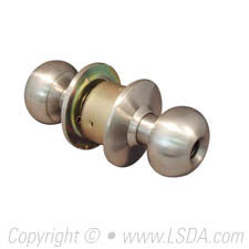 LSDA G2 Entry Plymouth Knob Less Latch & Core, Stainless Steel