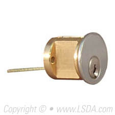 LSDA Rim Cylinder KA2 Satin Chrome LSA Locksmith Only