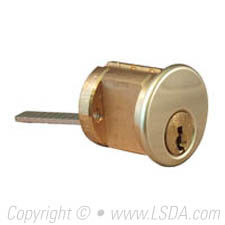 LSDA Rim Cylinder KA2 Bright Brass C-K