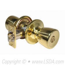 LSDA G3 Entry Tulip Knob Tubular KW1 Bright Brass