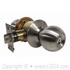 LSDA G3 Storeroom Ball Knob WR5 Stainless Steel