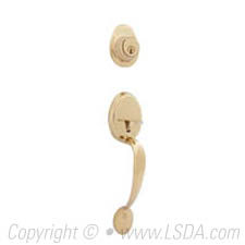 LSDA Entry Handleset KW1 Early American Bright Brass