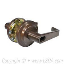 LSDA G2 Entry Lever SFIC Less Latch Dark Bronze