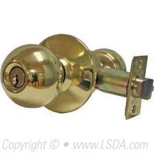 LSDA G2 Storeroom Ball Knob SC1 2-3/4 UL ASA Stainless Steel