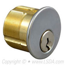 LSDA Mortise Cylinder 1" Satin Chrome LSA Locksmith Only