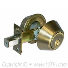 LSDA G3 75 Series Deadbolt Double Cyl. KW1Antique Brass