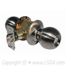 LSDA G3 Entry Ball Knob KW1 Satin Nickel