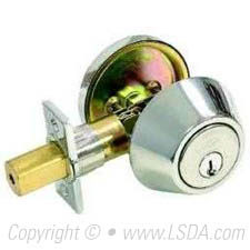 LSDA G3 20 Series Deadbolt Single Cyl. KW1 Bright Stainless Steel