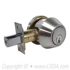 LSDA G2 220 Series Deadbolt Single Cyl. WR5 Adj UL Stainless Steel