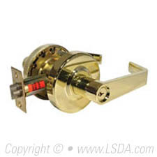 LSDA G2 Entry Lexington Lever 2-3/4 UL Bright Brass