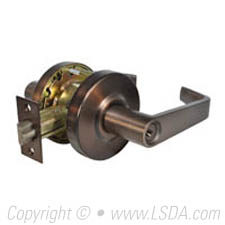 LSDA G2 Entry Lexington Lever 2-3/4 UL Dark Bronze