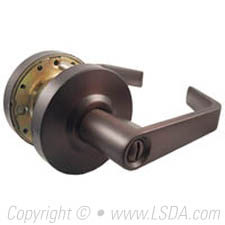 LSDA G2 Privacy Lexington Lever 2-3/4 UL Dark Bronze