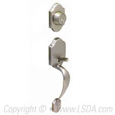 LSDA Entry Handleset KW1 St Croix Satin Nickel