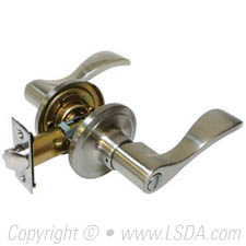 LSDA G3 Privacy Lyon Lever Satin Nickel