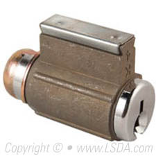 LSDA SC1 Cylinder f/ 50 Series Lever Locks Satin Chrome