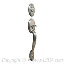 LSDA Entry Handleset WR5 Plantation Satin Nickel