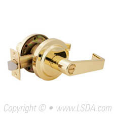 LSDA G2 Privacy Vancouver Lever UL Bright Brass