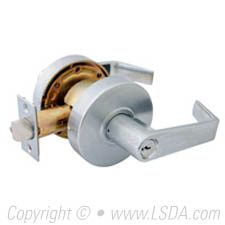 LSDA G2 Storeroom Edmonton Lever Clutch SC4 UL Satin Chrome