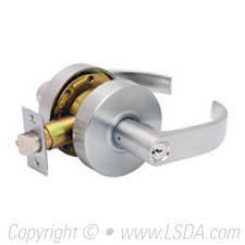 LSDA G2 Storeroom Calgary Lever Clutch SC4 UL Satin Chrome