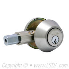 LSDA G3 20R Series Deadbolt Single Cyl. Removable Cyl, WR5 Adj UL Drive-In Stainless Steel